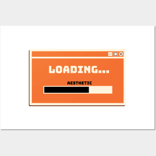 loading pumpkin spice aesthetic bar window black and orange Posters and Art